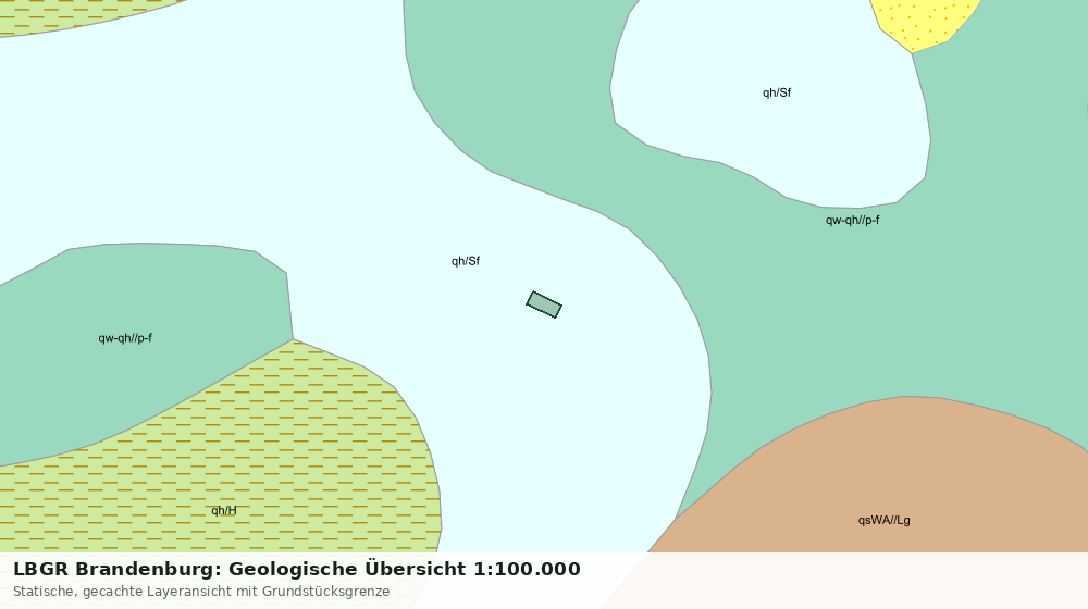 Statische Kartenansicht: LBGR Brandenburg: Geologische Übersicht 1:100.000