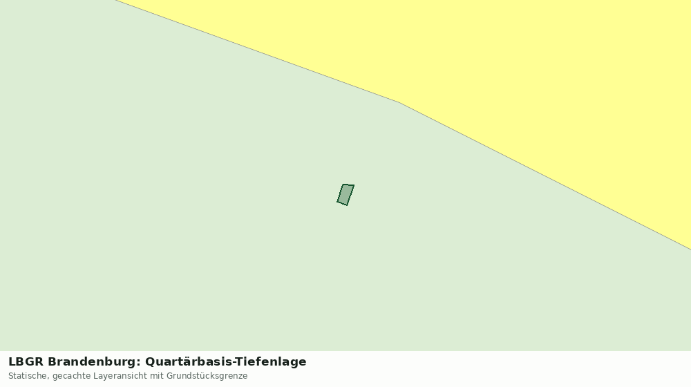 Statische Kartenansicht: LBGR Brandenburg: Quartärbasis-Tiefenlage