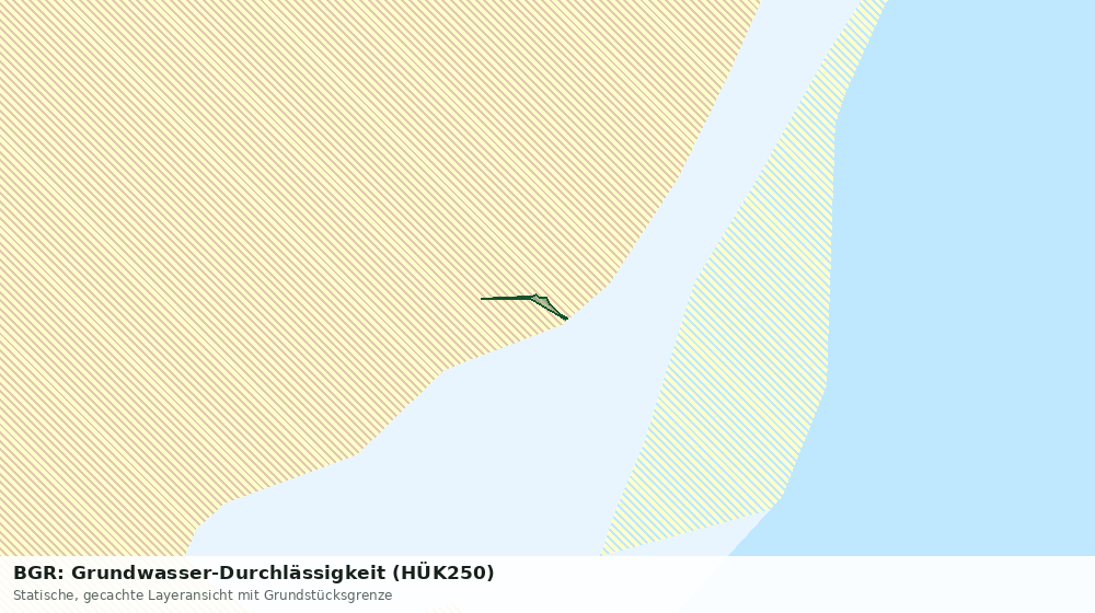 Statische Kartenansicht: BGR: Grundwasser-Durchlässigkeit (HÜK250)