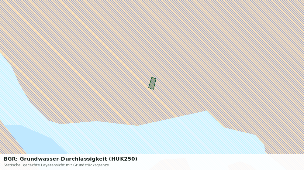 Statische Kartenansicht: BGR: Grundwasser-Durchlässigkeit (HÜK250)