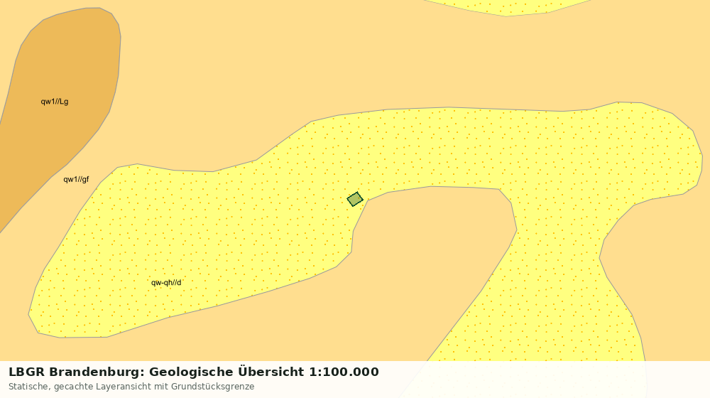 Statische Kartenansicht: LBGR Brandenburg: Geologische Übersicht 1:100.000