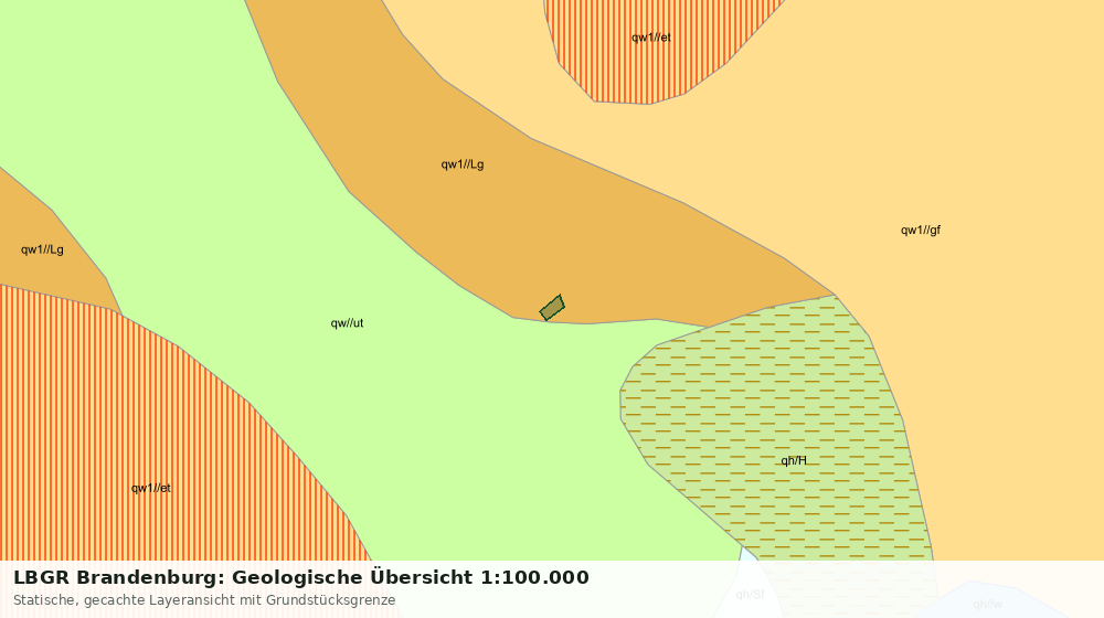 Statische Kartenansicht: LBGR Brandenburg: Geologische Übersicht 1:100.000