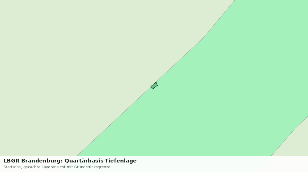 Statische Kartenansicht: LBGR Brandenburg: Quartärbasis-Tiefenlage