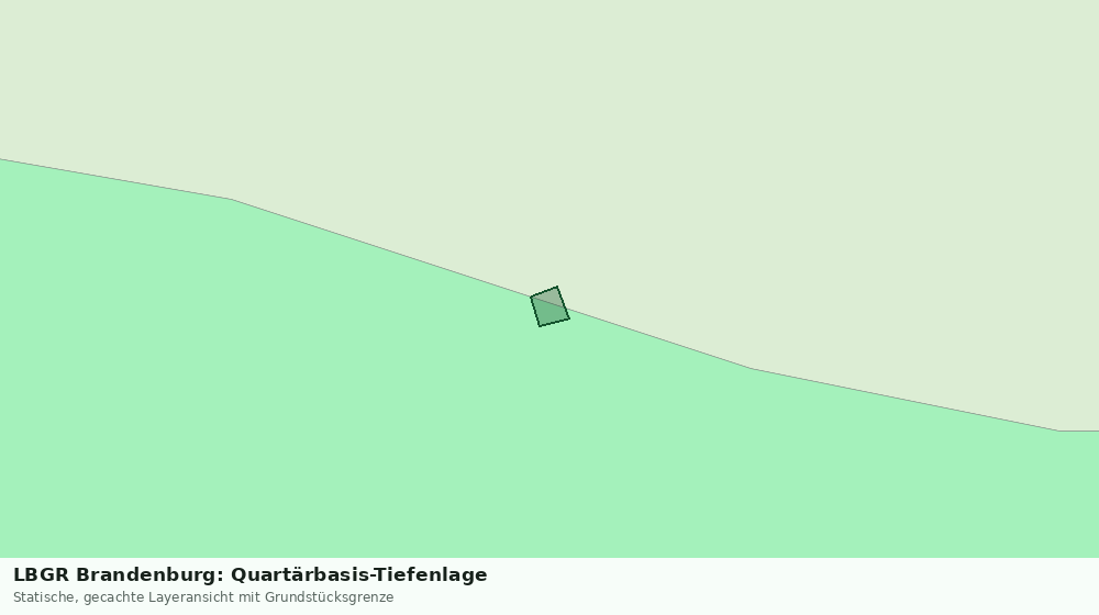 Statische Kartenansicht: LBGR Brandenburg: Quartärbasis-Tiefenlage