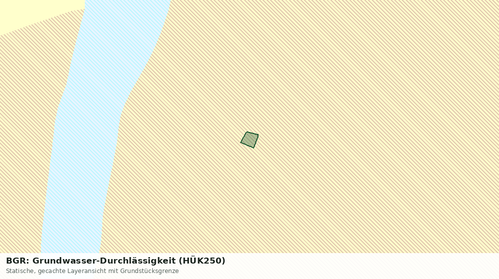 Statische Kartenansicht: BGR: Grundwasser-Durchlässigkeit (HÜK250)