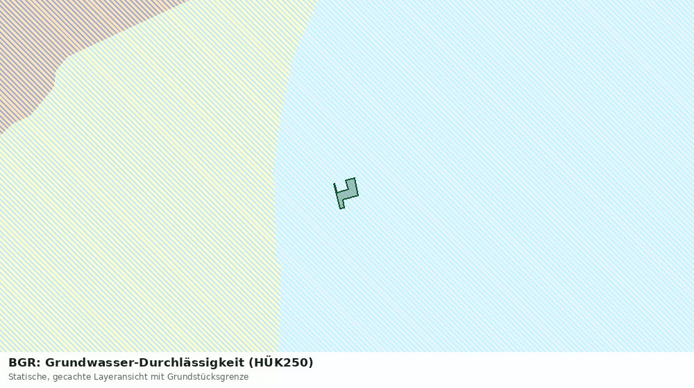 Statische Kartenansicht: BGR: Grundwasser-Durchlässigkeit (HÜK250)