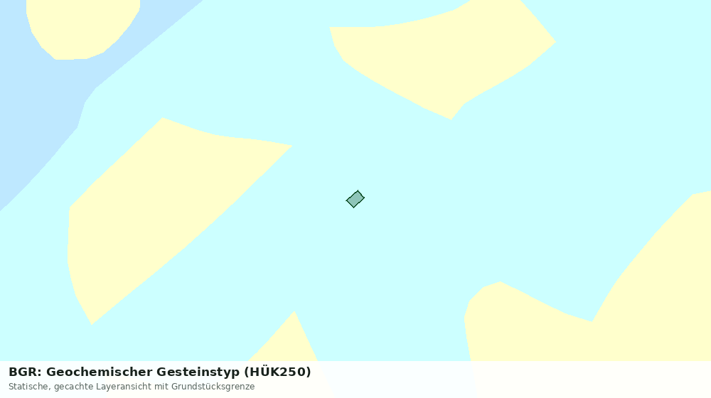 Statische Kartenansicht: BGR: Geochemischer Gesteinstyp (HÜK250)