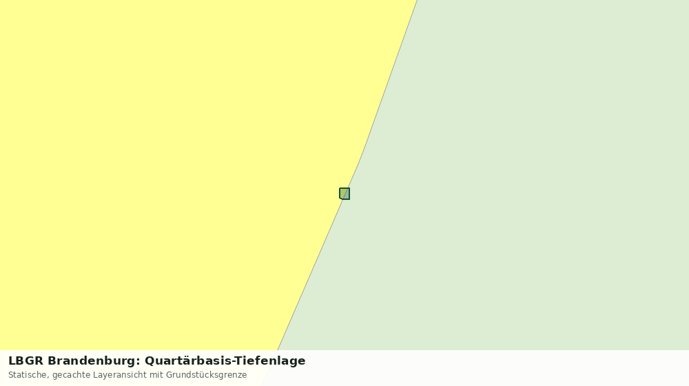 Statische Kartenansicht: LBGR Brandenburg: Quartärbasis-Tiefenlage