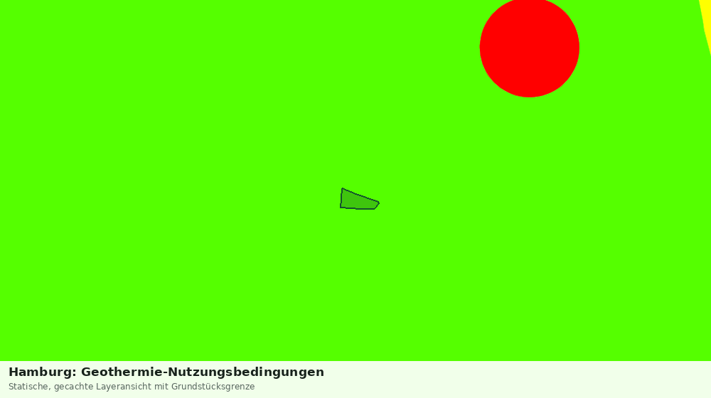 Statische Kartenansicht: Hamburg: Geothermie-Nutzungsbedingungen