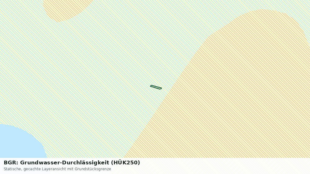 Statische Kartenansicht: BGR: Grundwasser-Durchlässigkeit (HÜK250)