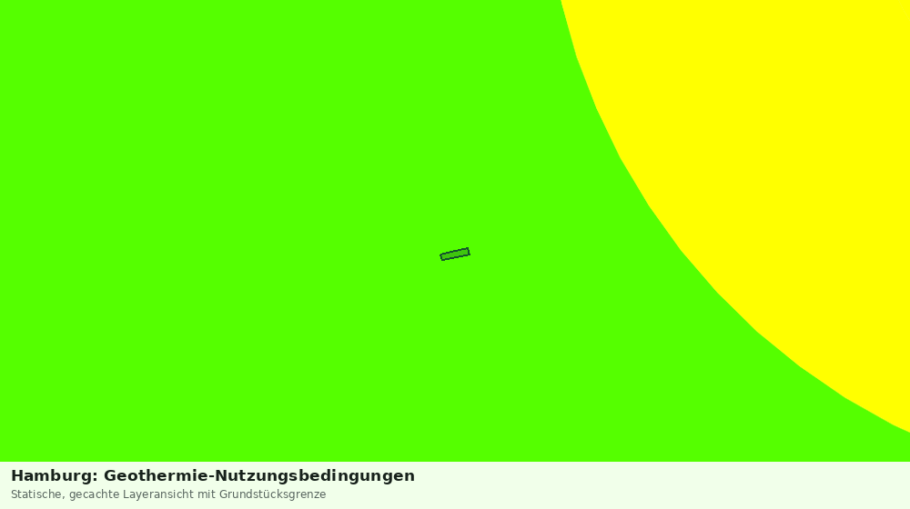 Statische Kartenansicht: Hamburg: Geothermie-Nutzungsbedingungen