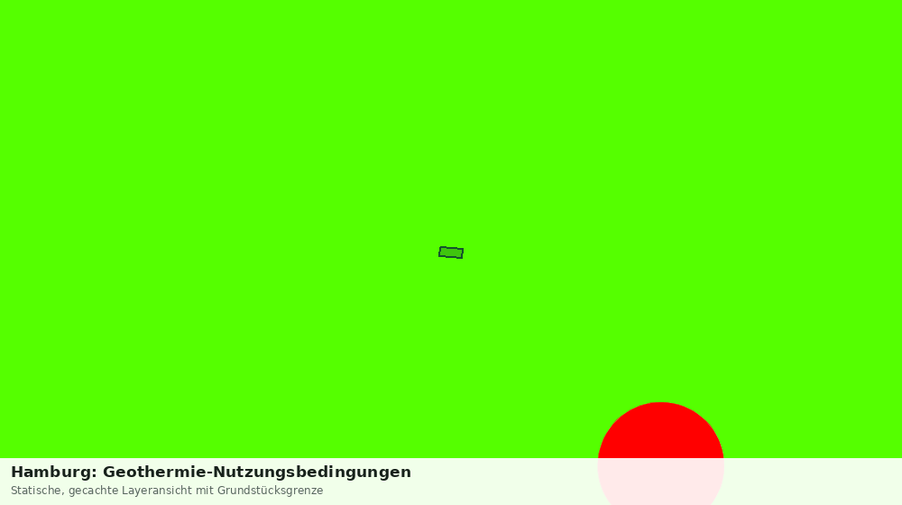 Statische Kartenansicht: Hamburg: Geothermie-Nutzungsbedingungen