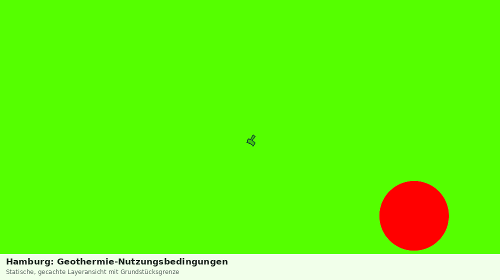 Statische Kartenansicht: Hamburg: Geothermie-Nutzungsbedingungen