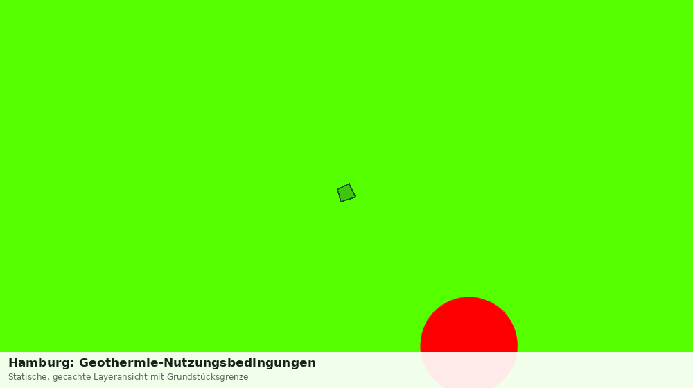 Statische Kartenansicht: Hamburg: Geothermie-Nutzungsbedingungen