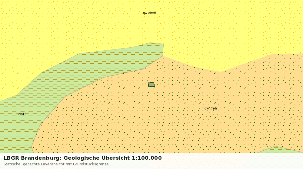Statische Kartenansicht: LBGR Brandenburg: Geologische Übersicht 1:100.000