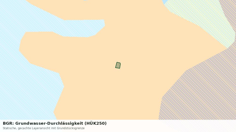 Statische Kartenansicht: BGR: Grundwasser-Durchlässigkeit (HÜK250)