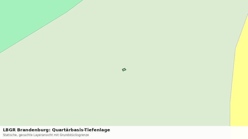 Statische Kartenansicht: LBGR Brandenburg: Quartärbasis-Tiefenlage