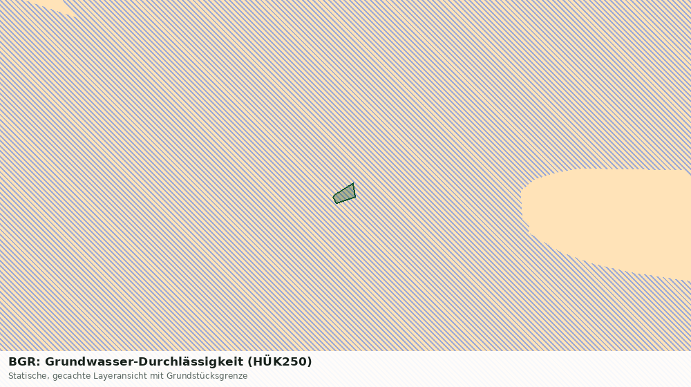 Statische Kartenansicht: BGR: Grundwasser-Durchlässigkeit (HÜK250)