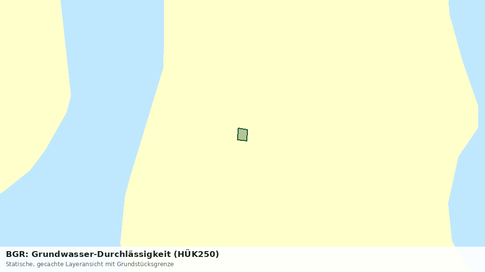 Statische Kartenansicht: BGR: Grundwasser-Durchlässigkeit (HÜK250)