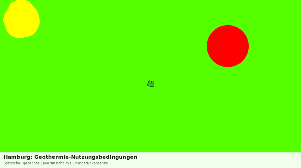 Statische Kartenansicht: Hamburg: Geothermie-Nutzungsbedingungen