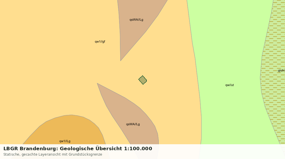Statische Kartenansicht: LBGR Brandenburg: Geologische Übersicht 1:100.000