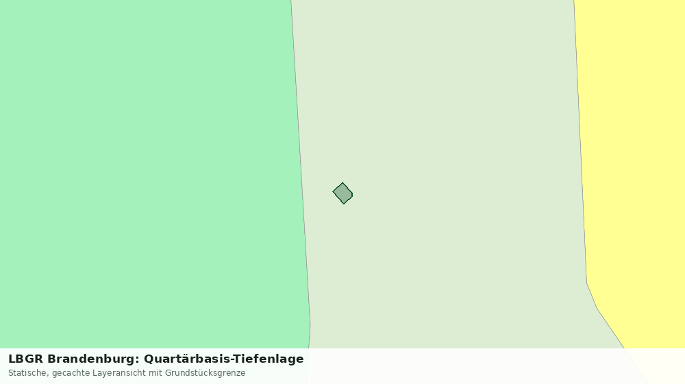 Statische Kartenansicht: LBGR Brandenburg: Quartärbasis-Tiefenlage