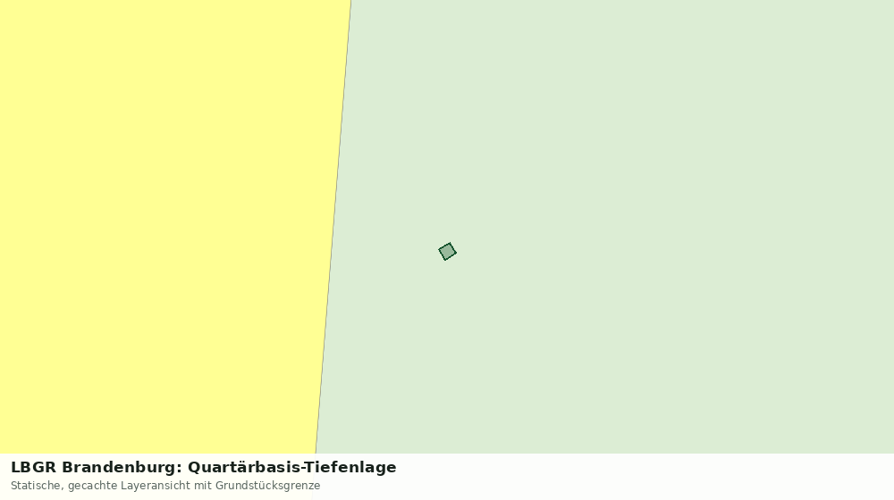 Statische Kartenansicht: LBGR Brandenburg: Quartärbasis-Tiefenlage
