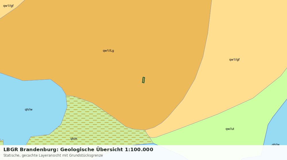 Statische Kartenansicht: LBGR Brandenburg: Geologische Übersicht 1:100.000