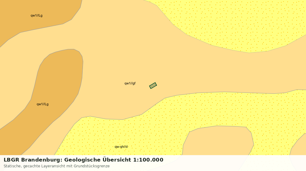 Statische Kartenansicht: LBGR Brandenburg: Geologische Übersicht 1:100.000