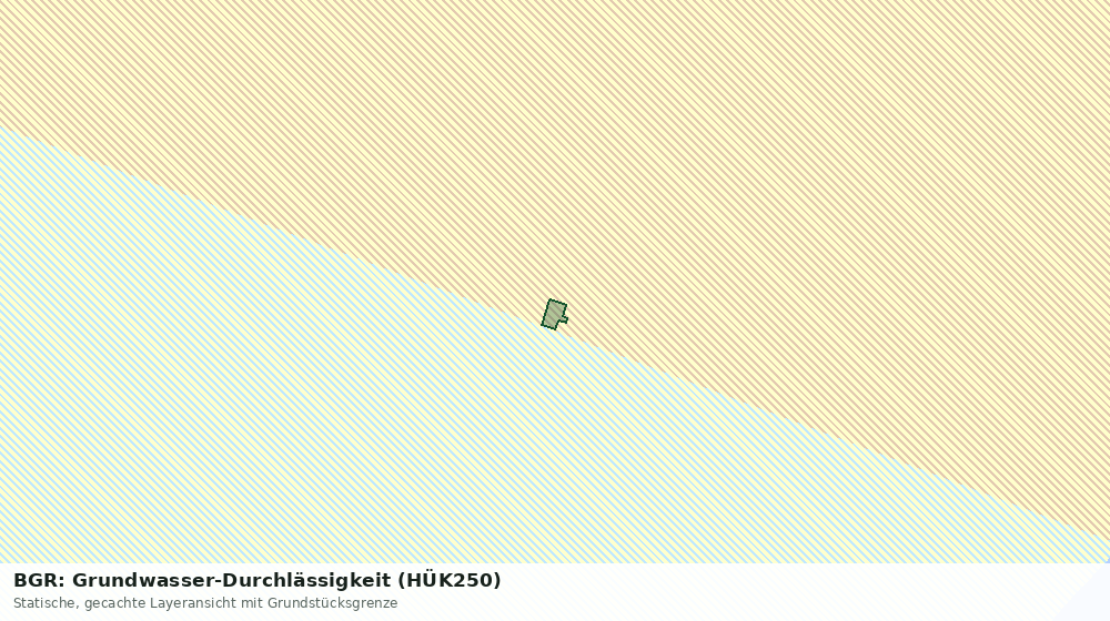 Statische Kartenansicht: BGR: Grundwasser-Durchlässigkeit (HÜK250)