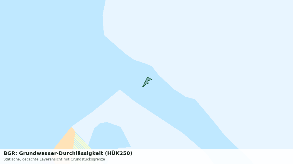 Statische Kartenansicht: BGR: Grundwasser-Durchlässigkeit (HÜK250)