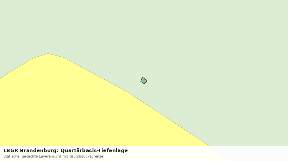 Statische Kartenansicht: LBGR Brandenburg: Quartärbasis-Tiefenlage