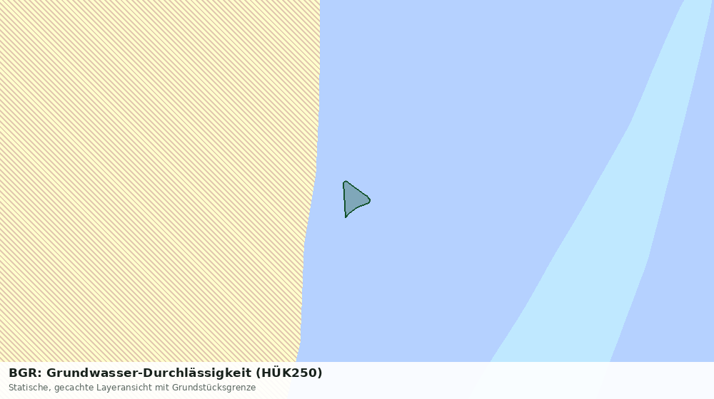 Statische Kartenansicht: BGR: Grundwasser-Durchlässigkeit (HÜK250)