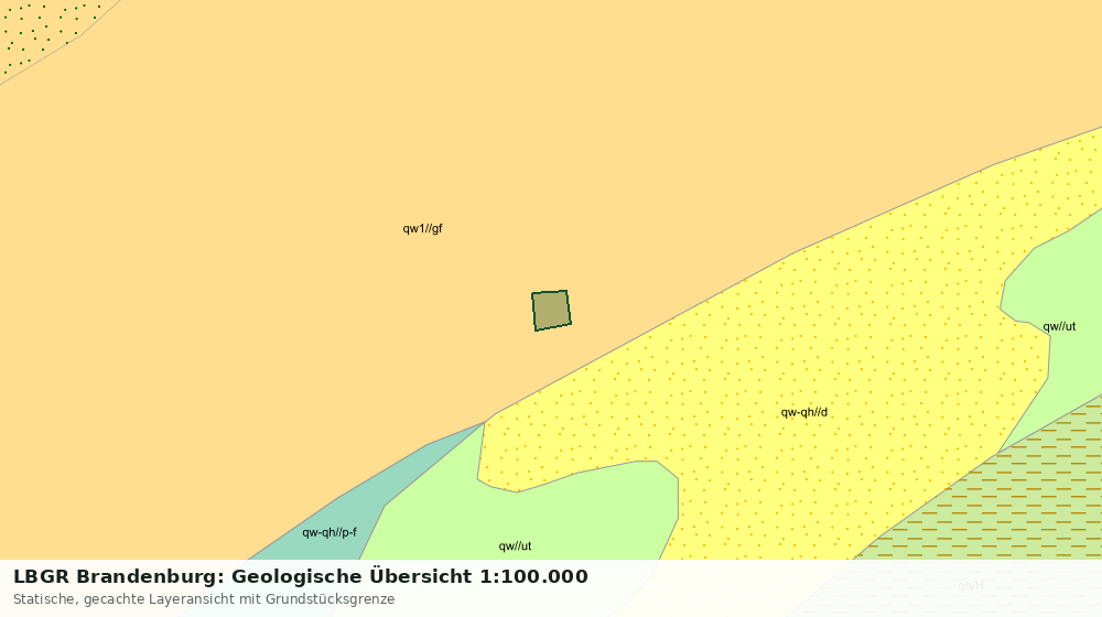 Statische Kartenansicht: LBGR Brandenburg: Geologische Übersicht 1:100.000