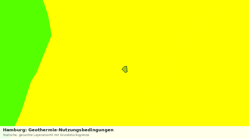 Statische Kartenansicht: Hamburg: Geothermie-Nutzungsbedingungen