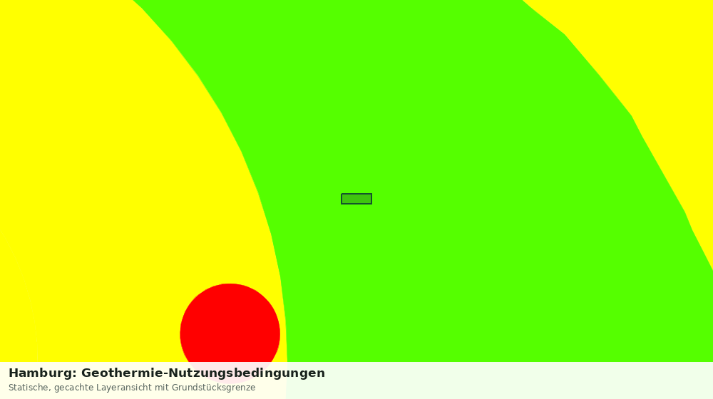 Statische Kartenansicht: Hamburg: Geothermie-Nutzungsbedingungen