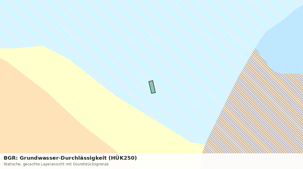 Statische Kartenansicht: BGR: Grundwasser-Durchlässigkeit (HÜK250)