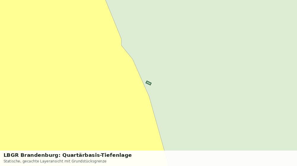 Statische Kartenansicht: LBGR Brandenburg: Quartärbasis-Tiefenlage