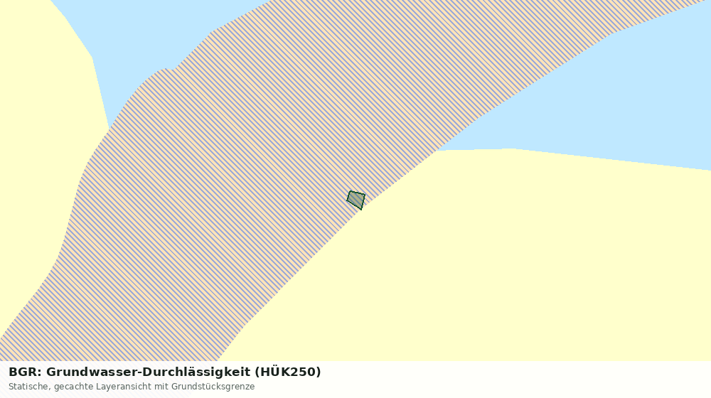 Statische Kartenansicht: BGR: Grundwasser-Durchlässigkeit (HÜK250)