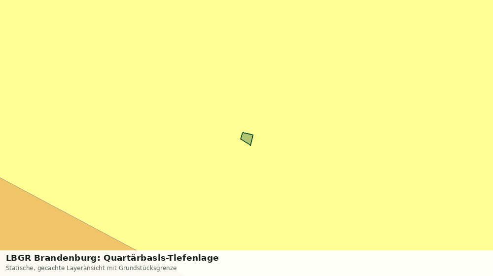 Statische Kartenansicht: LBGR Brandenburg: Quartärbasis-Tiefenlage