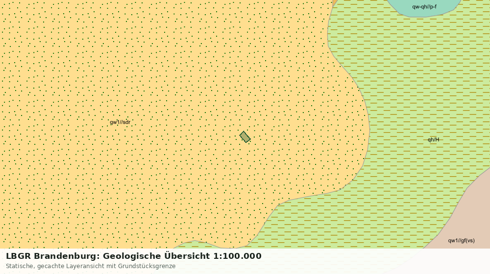 Statische Kartenansicht: LBGR Brandenburg: Geologische Übersicht 1:100.000