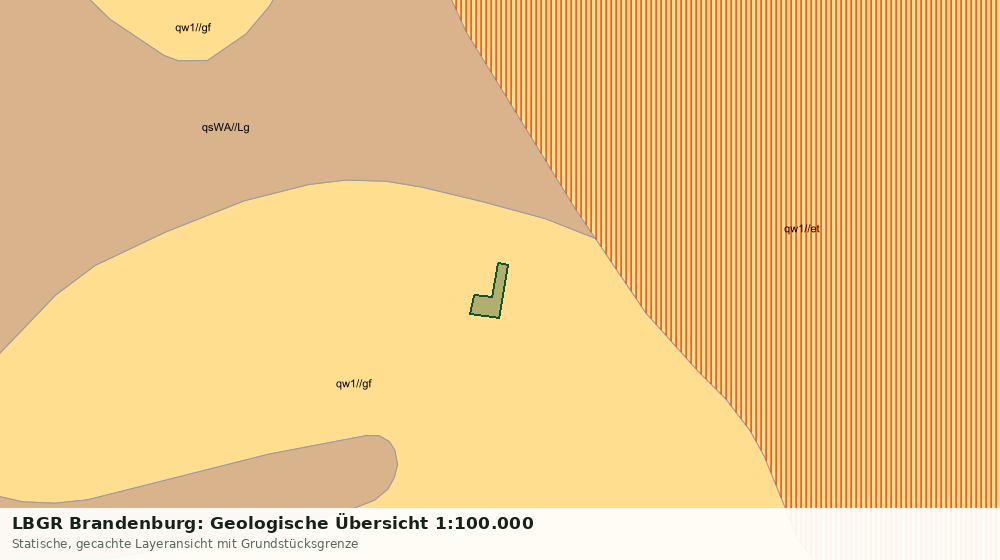 Statische Kartenansicht: LBGR Brandenburg: Geologische Übersicht 1:100.000