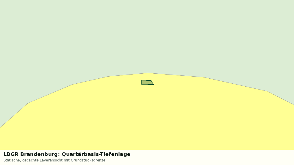 Statische Kartenansicht: LBGR Brandenburg: Quartärbasis-Tiefenlage