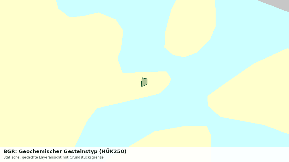 Statische Kartenansicht: BGR: Geochemischer Gesteinstyp (HÜK250)