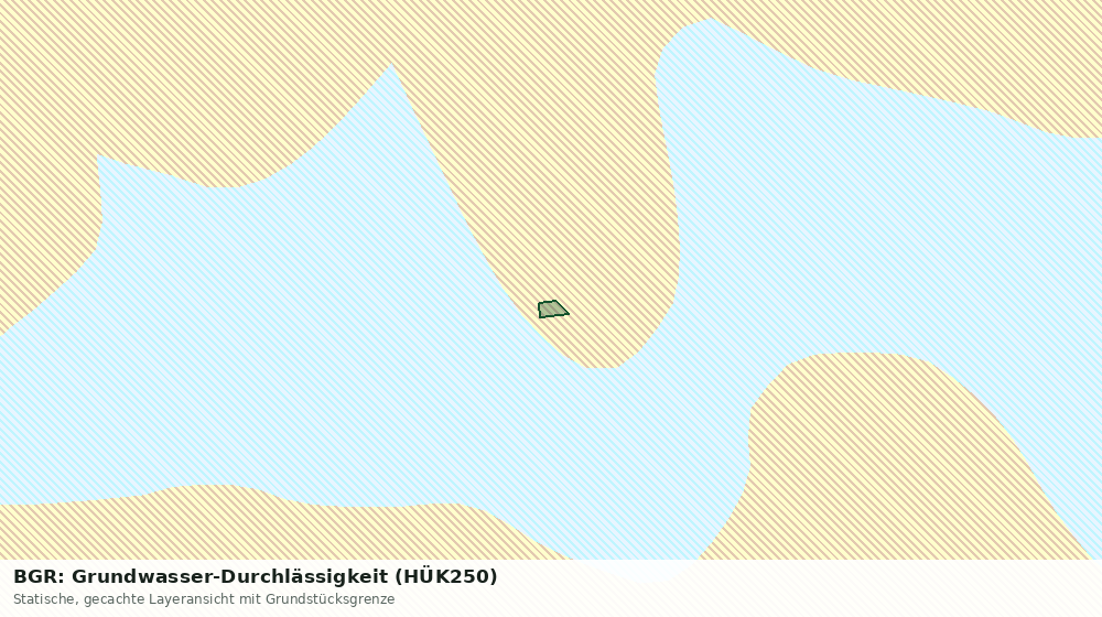 Statische Kartenansicht: BGR: Grundwasser-Durchlässigkeit (HÜK250)