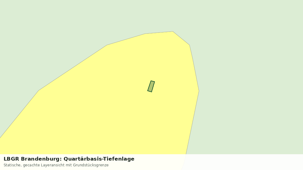 Statische Kartenansicht: LBGR Brandenburg: Quartärbasis-Tiefenlage