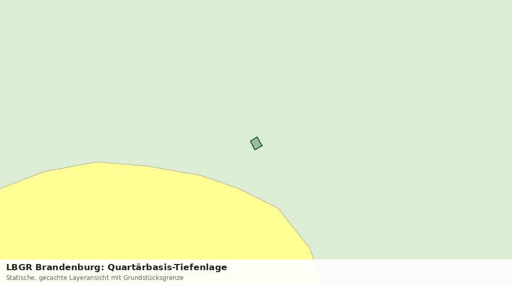 Statische Kartenansicht: LBGR Brandenburg: Quartärbasis-Tiefenlage