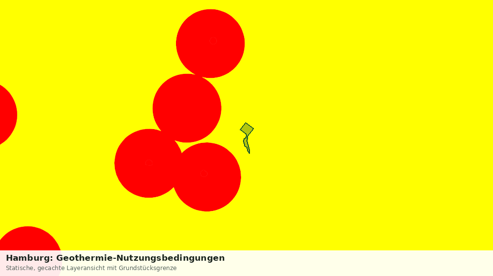 Statische Kartenansicht: Hamburg: Geothermie-Nutzungsbedingungen