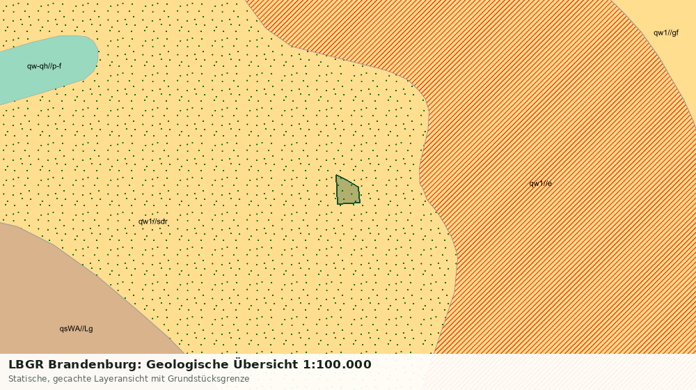Statische Kartenansicht: LBGR Brandenburg: Geologische Übersicht 1:100.000