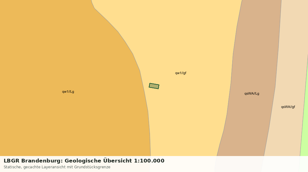 Statische Kartenansicht: LBGR Brandenburg: Geologische Übersicht 1:100.000